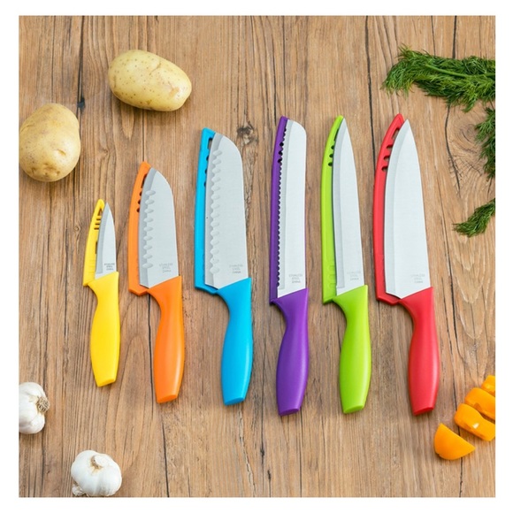 HOME BASICS 12 Piece Kitchen Knife Set NIP